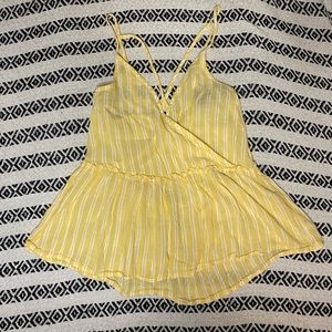 Yellow stripped American Eagle top! π